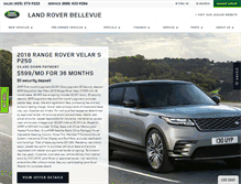 Tablet Screenshot of landroverbellevue.com